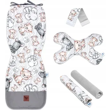 Oboustranná vložka do kočárku 5dílná sada Pepi