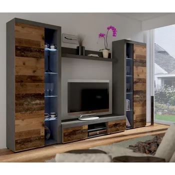 Obývací stěna FALCO Obývací stěna Rizo XL matera/old style