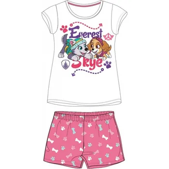 DÍVČÍ LETNÍ PYŽAMO PAW PATROL SKYE A EVEREST růžové 116