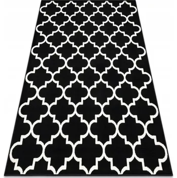 Koberec Koberec BCF Morad TRELIS jetel marocký vzor - černý 200X300 CM