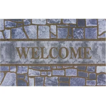 Rohožka Silná barevná rohožka, vstupní rohož na gumě s 3D vzorem 45x70 cm