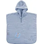 XKKO Bavlněné pončo BIO Organic BIO - Baby Blue Stars (Modré hvězdičky)