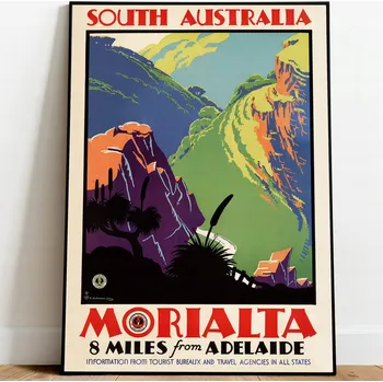 Obraz Plakat Podróżniczy Podróże Vintage bez rámu 29,7 x 42 cm