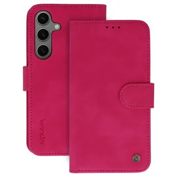 Pouzdro na mobilní telefon Beweare Wonder Prime flipové pouzdro na Samsung Galaxy S25 - fuchsiové