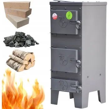 Krbová kamna Ocelová Kamna Janusz 7kW šamotová Polský kamna EcoProject SOLID