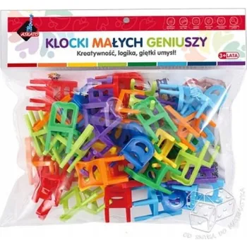 ostatní stavebnice Stavebnice Malý Génius Židličky 40 dílků Askato
