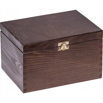 Krabice s víkem na šperky, odstíny hnědé a béžové