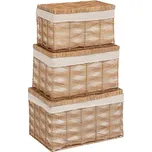 Sada ratanových košů béžová