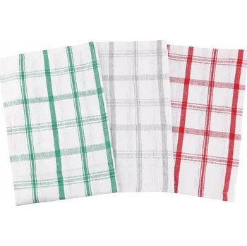 Utěrka Kuchyňské utěrky Sada 3 ks kostkované 35x55 cm MORAJ