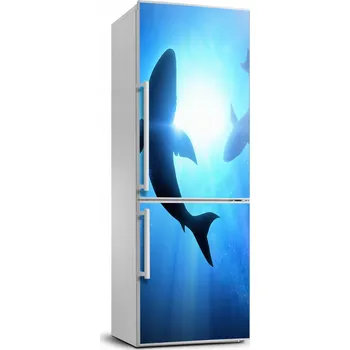 Fototapeta Samolepka / Fólie na ledničku - Siluety žraloků 70x190 cm