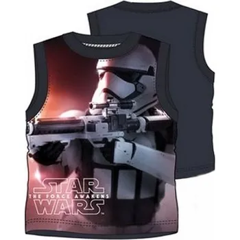 Chlapecké tričko CHLAPECKÉ TRIČKO BEZ RUKÁVŮ - TÍLKO STAR WARS šedé 104