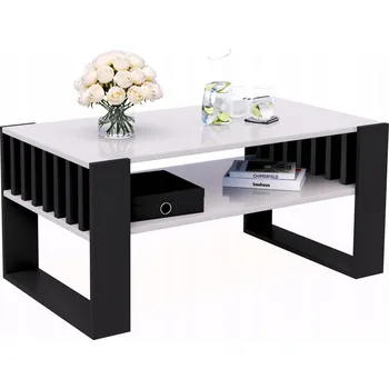 Konferenční stolek Konferenční stolek Malecki Meble obdélníkový 90 x 50 x 45 cm bílý