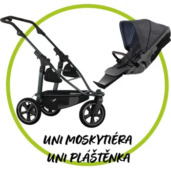 Kočárek TFK - Trends for Kids Akční set TFK Mono 3 frame - air wheel + Sportovní sezení Premium + Pláštěnka + Moskytiéra