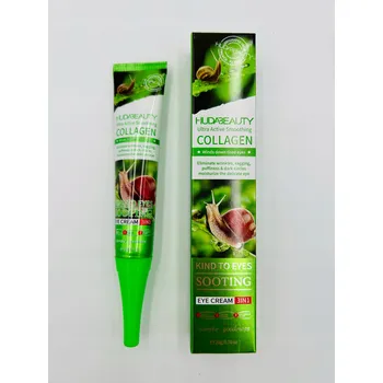 Péče o oční okolí HUDA COLLAGEN oční krém 3v1 Hlemýžď