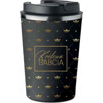 Termohrnek Termohrnek Premium Černý KRÁLOVNA BABIČKA dárek pro Babičku KT_167