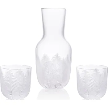 Sklenice Karafa Feathers I 1200 ml + 2 sklenice Feathers 200 ml