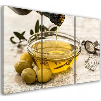 Obraz OBRAZ TRYPTYCH Olivový olej 60x40