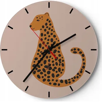 Hodiny Nástěnné hodiny do kuchyně 30x30 Pro děti Skleněné hodiny do obýváku Tiché