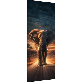 Obraz OBRAZ NA PLÁTNĚ CANVAS Slon Zvíře Safari 30x90