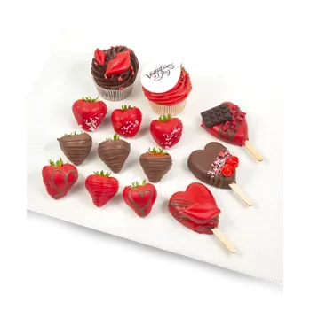 Dárkový potravinový koš Valentýnský balíček Velký (L)