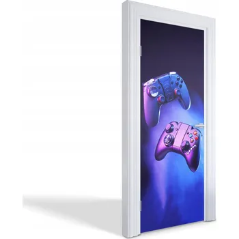 Fototapeta Samolepící nálepka na dveře skříně Ovladače pro hry 75x205 cm