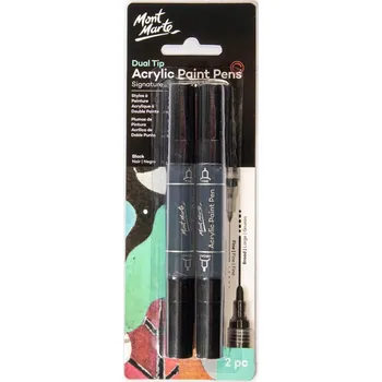 Akrylový Popisovač s Dávkováním Barvy, Černý Mont Marte