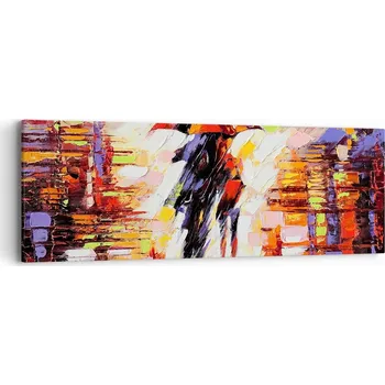 Obraz Obraz na plátně do obývacího pokoje ložnice 90x30 abstrakce foto obrazy na zeď