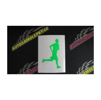 Polep vozidla SAMOLEPKA Běžec 001 pravá (10 - červená) NA AUTO, NÁLEPKA, FÓLIE, POLEP, TUNING, VLASTNÍ TEXT, TISK, AUTOSAMOLEPKY.cz, POLEPY, OBRÁZEK, LOGO, SAMOLEPKY