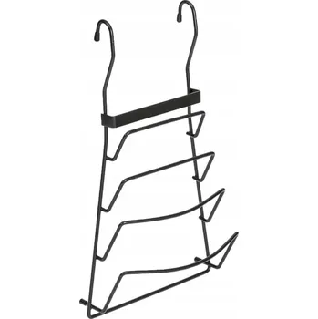 Úložný box KOŠÍK NA POKLICE stojan držák organizér na reling ČERNÝ podložka police