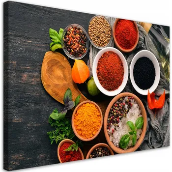 Obraz OBRAZ NA PLÁTNĚ Svěží koření v kuchyni 120x80