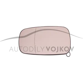 Auto zrcátko Sklo zrcátka asférické, vyhřívané levé i pravé L=P Renault Clio III 2005 - 2009