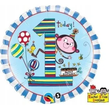 Balónek Foliový balónek číslice 1, 1 pro chlapce