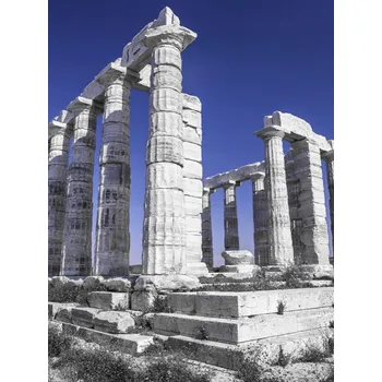 Obraz Plakát Staré sloupy chrámu Poseidona bez rámu 30 x 40 cm