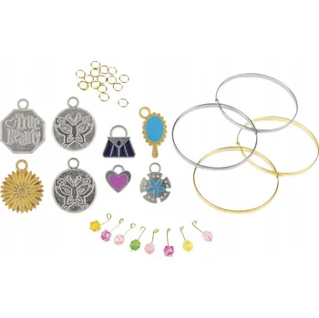 kreativní sada SADA NA VÝROBU NÁRAMKŮ BIŽUTERIE PŘÍVĚSKY