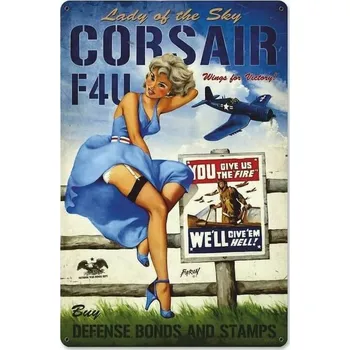 Obraz Cedule Corsair F4U Lady od the Sky