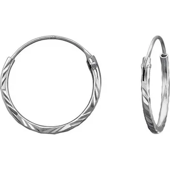 Náušnice Stříbrné náušnice kruhy 0039