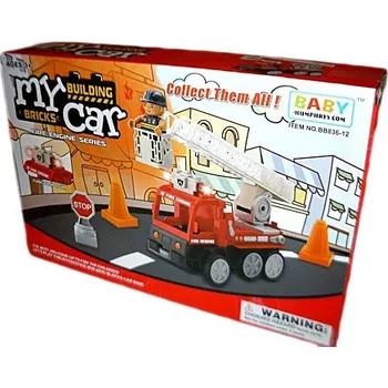 ostatní stavebnice MEGA STAVEBNICE hasiči MOJE AUTO OHNIVÉ cihly