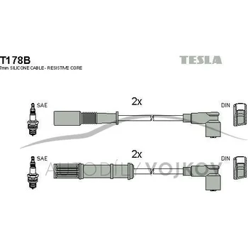 Zapalovací kabel Zapalovací kabely sada Fiat Punto 1999 - 2010 1.2 8V