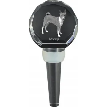 Basenji zátka do láhve se fotografií, personalizovaná zátka na víno