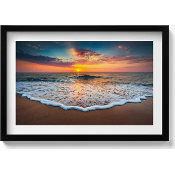 Obraz Moderní nástěnná dekorace Krajina západu slunce nad mořem 60x40 cm