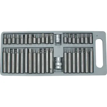 Bit SADA NÁSTRČNÝCH KLÍČŮ, ŠROUBOVACÍCH BITŮ, IMBUSŮ A TORXŮ 30-75 BITŮ, 40 KS, CrV