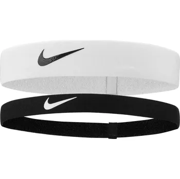Pánská vesta Sada čelenek NIKE Flex Headband 2-pack Black-White černá/bílá