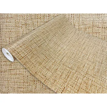 Tapeta Samolepicí PVC Fólie z juty, 90 cm široká dekorativní dýha pro kutilský nábytek