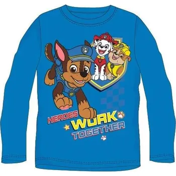 Chlapecké tričko Chlapecké tričko Paw Patrol dlouhý rukáv modré 122