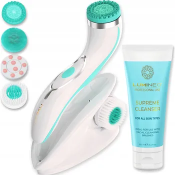 Elektrický čistič pleti Kartáček na obličej Lumineo Brush PRO sonický bílý 4 nástavce