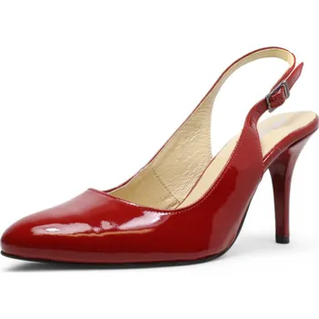 Dámské lodičky DÁMSKÉ LODIČKY ACORD 5700 350 ČERVENÁ Barva: Červená, Velikost: 38