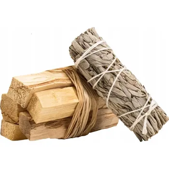 Vonná tyčinka Velký set Palo Santo Kadidlo 50 g + Šalvěj Bílá Velký puk
