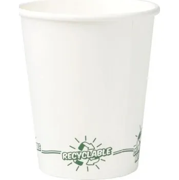 Jednorázové nádobí Papírové kelímky vodní disperze 250 ml 50 ks