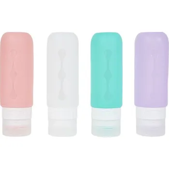 KUFRYPLUS Cestovní silikonové lahvičky 90 ml XND16, sada 4 ks