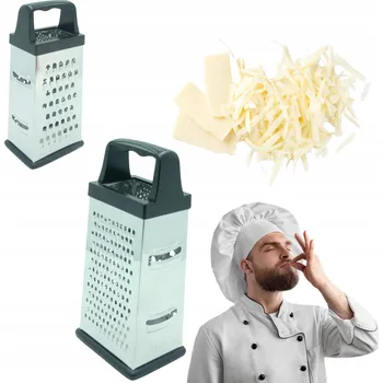 Struhadlo ČTYŘBOKÉ KOVOVÉ STRUHADLO s rukojetí pro Zeleniny a ovoce Nerezová Ocel 20 cm